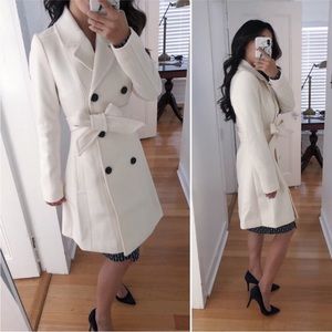 EXPRESS quiet luxury old money aesthetic pea coat